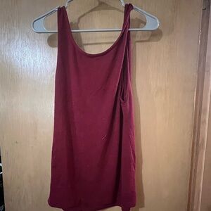 Zyia Active Maroon Flowy Tank Top size Large​​